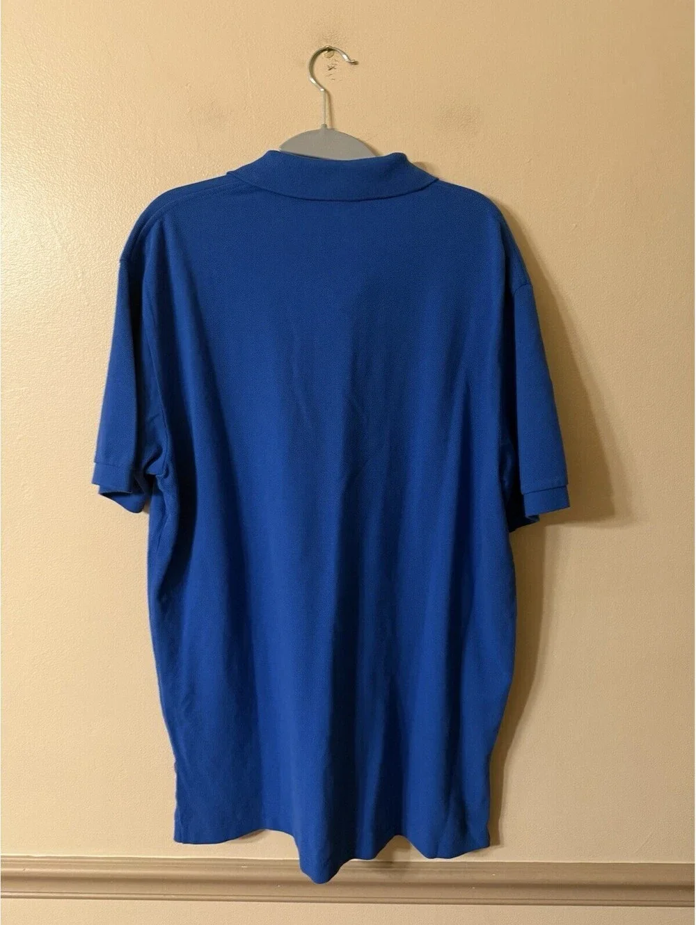 Polo Ralph Lauren Cross Mallet Logo Embroidered Polo Shirt Size L Blue